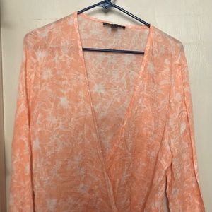 Inc-International Concepts size L, wrap side tie top